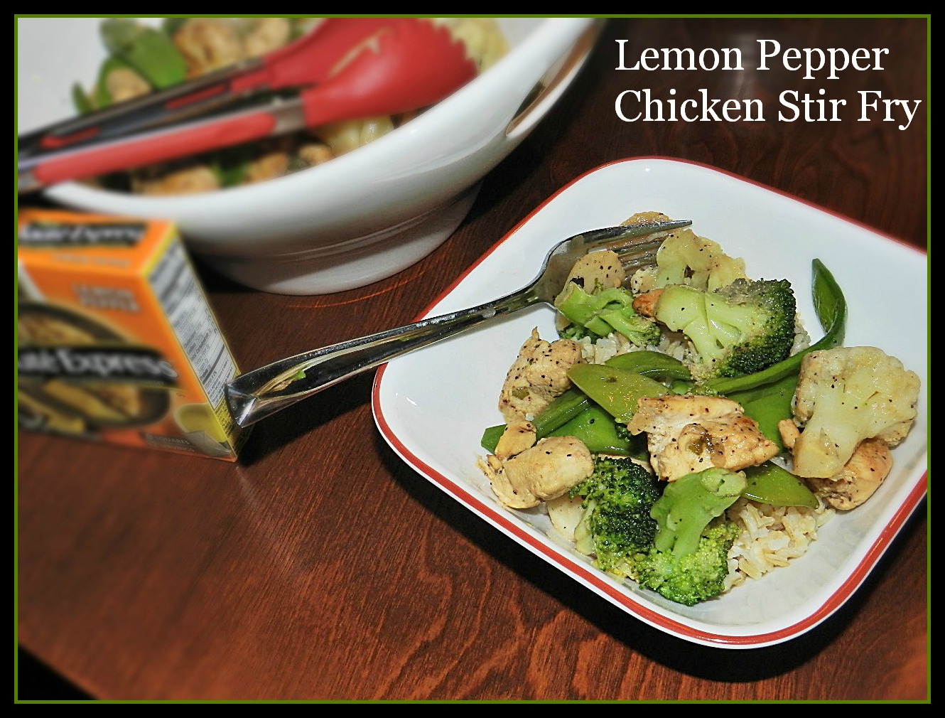 Lemon Pepper Chicken Stir Fry for A #WeekDaySupper #SauteExpress