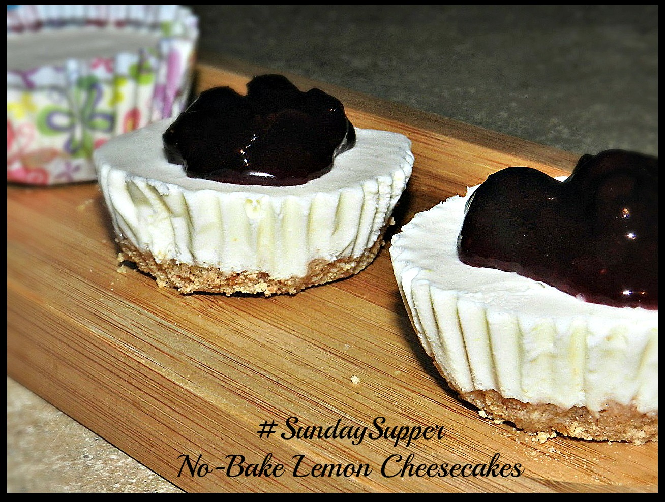 No-Bake Lemon Cheesecakes #SundaySupper