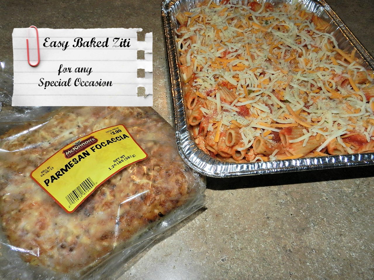 Easy Baked Ziti 